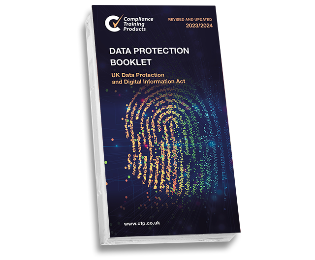Product image showing data protection booklets