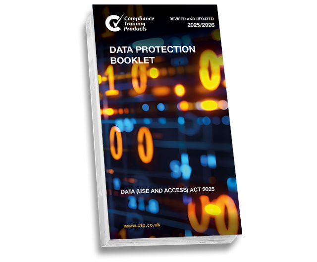 Product image showing data protection booklets
