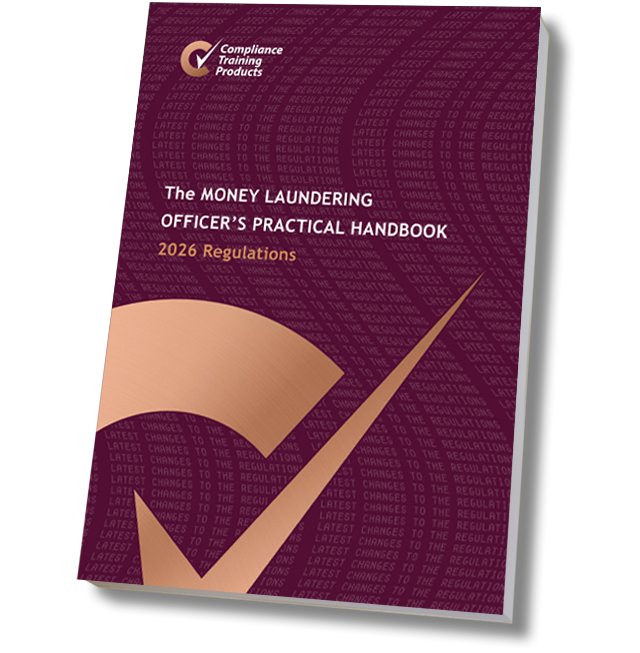 Product image showing money laundering officer's practical handbook