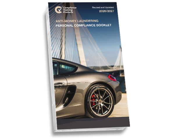 Product image showing anti-money laundering booklets