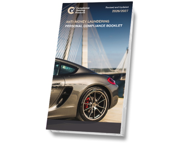 Product image showing anti-money laundering booklets