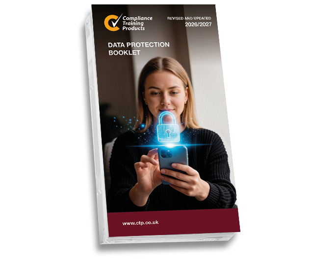 Product image showing data protection booklets